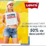 Promoción Liverpool Levi's: 2x1½ y 25% de descuento en playeras