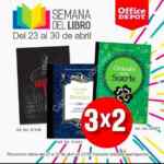 Promoción Office Depot semana del libro: 3x2 en libros hasta el 30 de abril