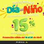 Promoción Pirma Día del Niño: 15% de descuento en calzado de niños