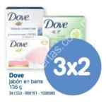 En Farmacias Benavides 3x2 en jabones Dove