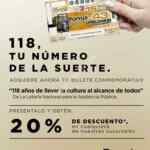 En Librerías Porrúa presenta el billete conmemorativo de la lotería Nacional y recibe un 20% de descuento este fin