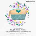 Compra $1500 o más en Aldo Conti online y llévate una cosmetiquera de regalo