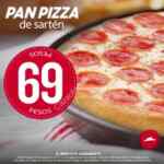 En Pizza Hut pan pizza de sartén mediana a sólo $69 pesos
