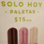 Hoy en Nutrisa paletas a solo $15 pesos