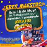 Promoción Bosque Mágico Coca-Cola Día del Maestro: Entrada GRATIS a todos los maestros hoy 15 de mayo