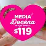 Promoción Día de las Madres Dunkin Donuts: media docena de donas en forma de corazón por $119