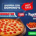 Promoción Dominos Pizza Hot Sale 2018: Dominator + papotas picositas por $199