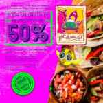 Promoción La Chilanguita 9o Aniversario: 50% de descuento en alimentos de lunes a viernes de 1 a 7 pm