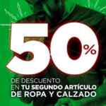 Promoción Martí: Segundo a mitad de precio en ropa y calzado