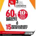 Promoción Sears 3 Días de Venta Ardiente 2018: hasta 60% de descuento o 15 MSI