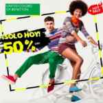 Flash Sale Osom: 2x1 en LOB y 50% de descuento en benetton hoy hasta las 12:00