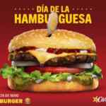 Promoción Carls Jr Día de la Hamburguesa 2018: Famous Star con queso a sólo $1 en la compra de un combo este 28 de mayo
