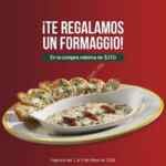 Promoción Italiannis Día de las Madres: Formaggio gratis con tu tarjeta Wow Rewards