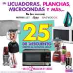 En Suburbia 25% de descuento directo en electrodomésticos