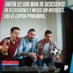 Cupón Paypal en Costco: $2,000 de descuento en televisiones y hasta 18 msi