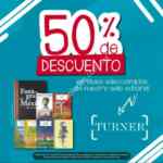 En El Sótano 50% de descuento en libros seleccionados editorial Turner
