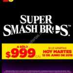 En Gamers Super Smash Bros para Nintendo Switch a $999 si lo apartas hoy martes 12 de junio
