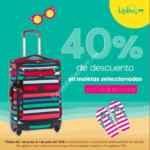 En Kipling 40% de descuento en maletas seleccionadas con etiqueta rosa