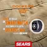 En Sears compra $2,499 o más en Dockers men y llévate un smartwatch de regalo