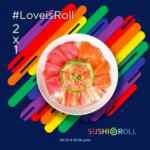 En Sushi Roll 2x1 en Chirashi Rainbow del 21 al 24 de junio de 2018