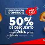 Nueva promoción Dominos Hot Sale 2018: Segunda pizza grande a mitad de precio este fin de semana