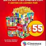 Promoción Cinemex Hot Sale 2018: Compra boletos online y obtén un combo mediano por $55 pesos