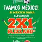 Promoción Dairy Queen: 2x1 en Blizzard si México gana