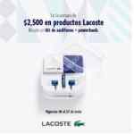 Promoción Lacoste Día del Padre: Compra $2500 o más en tienda online y llévate audífonos + Power bank
