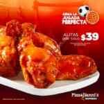 Promoción Pizzaliannis Mundial: Alitas a sólo $39 en la compra de una pizza sólo hoy 27 de junio