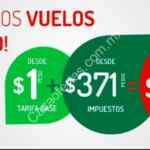 Promoción Vivaaerobus de vuelos desde $1 peso + impuestos