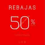 Rebajas LOB: Hasta 50% de descuento