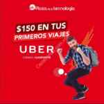 Código Uber México Plaza de la Tecnología de $150 de descuento en tus primeros viajes