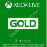 Código Xbox de $129 de regalo en la compra de una membresía Xbox Live Gold de 3 meses