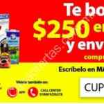 Cupón Walmart Super de $250 de descuento + envío gratis