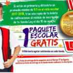 En Casa Ley paquete escolar GRATIS si tienes promedio de 9.5 o más en la escuela