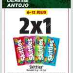 En Oxxo 2x1 en dulces Skittles varios sabores