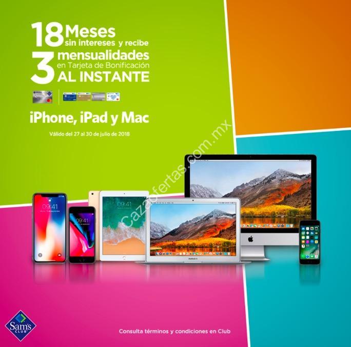 En Sams 3 meses de bonificación en iPhone, iPad y Mac pagando a 18 msi este  fin de semana - Cazaofertas México