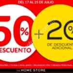 En Home Store rebajas adicionales de 50% de descuento + 20% adicional en artículos seleccionados