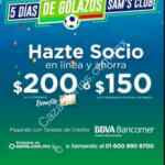 Promoción 5 Día de Golazos Sams Club: Hazte socio en línea y ahorra hasta $200