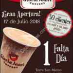 Promoción Gloria Jean's Coffees Torre San Mateo León: Café y pan gratis por 1 año para los primeros 50 clientes