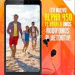 Promoción Lanix de audífonos bluetooth de regalo en la compra de un celular Alpha 950
