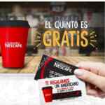 Promoción Nescafé Cafetería: compra 4 cafés y el quinto es GRATIS