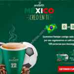 Promoción Oxxo Andatti: café GRATIS por cada gol que meta México contra Brasil