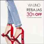 Rebajas Via Uno de hasta 30% de descuento en zapatos seleccionados