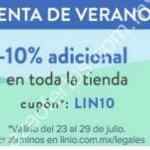 Venta de Verano Linio: 10% de descuento adicional en toda la tienda con cupón