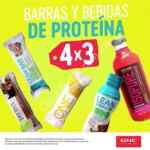 Promoción GNC Mes de las proteínas: 4x3 en barras y bebidas de proteína