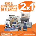 Promoción Temporada Naranja 2018: 2x1 en departamento de blancos