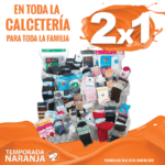 Promoción Temporada Naranja 2018: 2x1 en calcetería para toda la familia