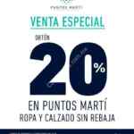 Venta Especial Puntos Martí: 20% en puntos en tus compras hasta el 16 de julio