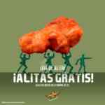 Promoción Wings Army Día de la Alita: Compra 20 alitas y llévate 10 más de regalo hoy domingo